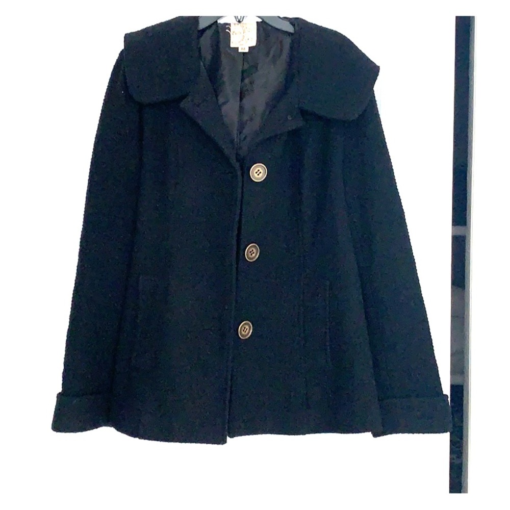 Tulle Brand Pea Coat / Lined Jacket in Medium